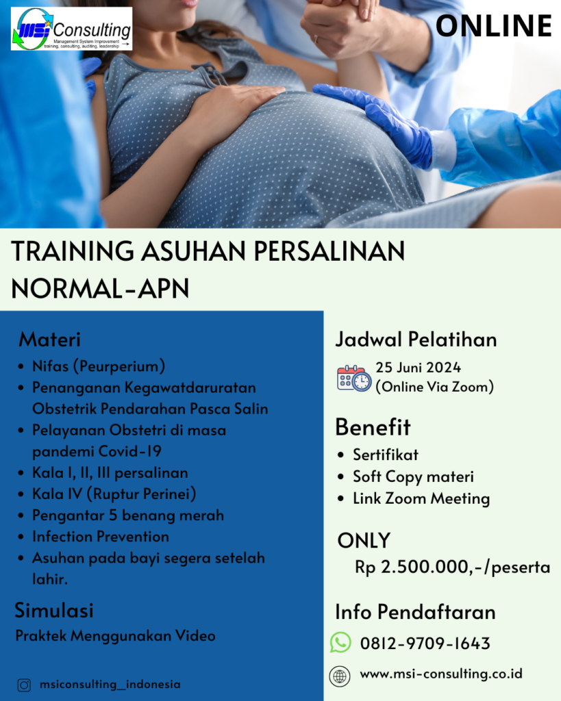 pelatihan asuhan persalinan normal sedang belajar teknik persalinan