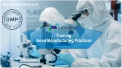Training Good Manufacturing Practices (GMP) untuk memastikan standar mutu dan kebersihan dalam proses produksi.