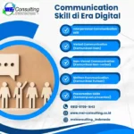 Communication Skill - Seorang profesional sedang berbicara dengan rekan kerja dalam suasana rapat yang produktif