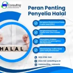 Peran Penting Penyelia Halal sedang memeriksa proses produksi makanan di pabrik dengan panduan sertifikasi halal