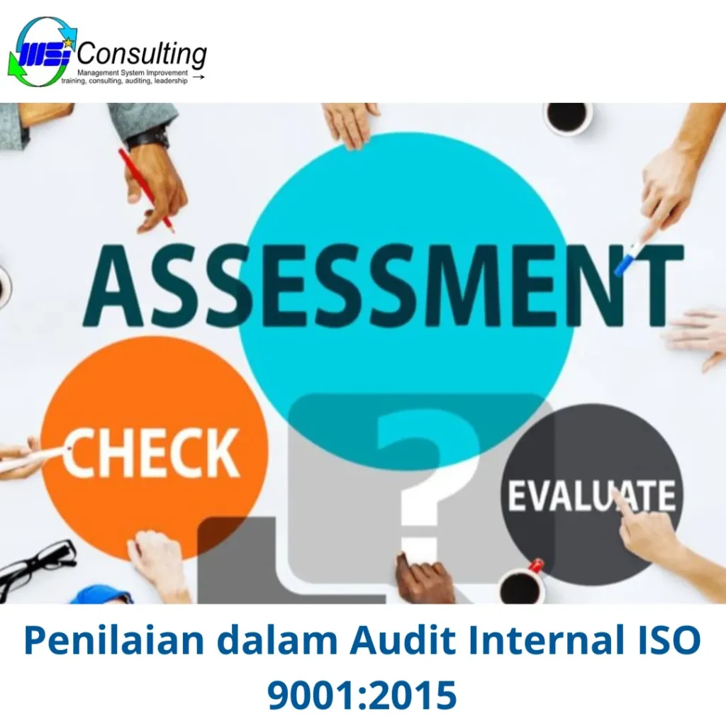 penilaian dalam audit internal ISO 9001:2015, mengevaluasi efektivitas sistem manajemen mutu di sebuah organisasi.