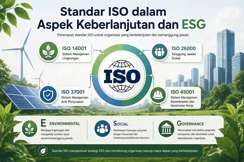 standar ISO dalam aspek keberlanjutan dan ESG untuk mendukung bisnis berkelanjutan