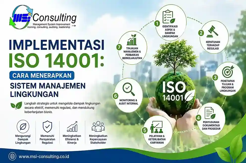 Implementasi ISO 14001 membantu perusahaan menerapkan sistem manajemen lingkungan secara efektif sesuai standar internasional